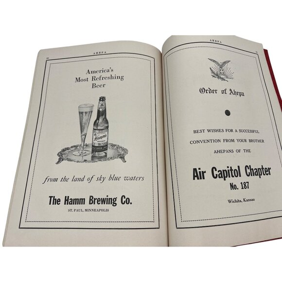 1951 Order of AHEPA 20th Annual Convention Booklet Grand Island NE Felt Cover - Picture 8 of 11